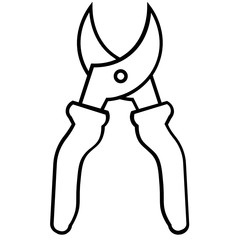 Garden pruner, grass, lawn, plant cutter, pruning, pye, tools icon icon