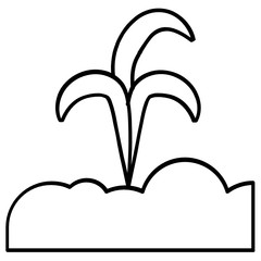 Ecology, farming, flower, garden, gardens, nature, plant vector  icon