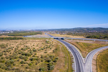 The road to a detour of the city of Khabarovsk. 2019 year.