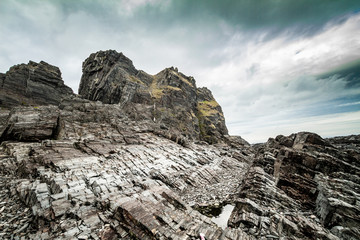 Coast of the Arctic Ocean. Cape Kekurskiy, Russia