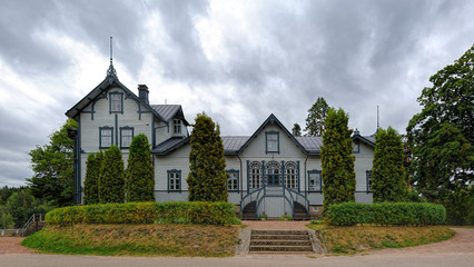 Well-preserved example of wooden residential mansion local director of former Verla Groundwood and...