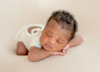 Newborn child resting