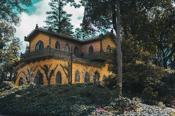 Countess of Edla Mansion on the Pena Palace terrains, Sintra, Portugal