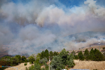 Fototapeta na wymiar Mountain Wildfire
