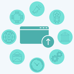 Browser vector icon sign symbol