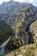 Fototapeta na wymiar Gorges du Verdon. Parc Naturel Régional (PNR) des Préalpes d’Azur.