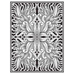Fototapeta premium ornate ornament illustration vector hand drawing