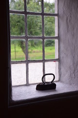 window with old iron