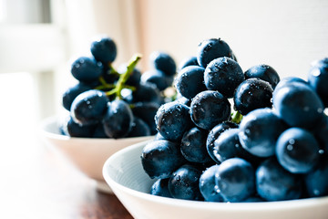 水滴のついた葡萄