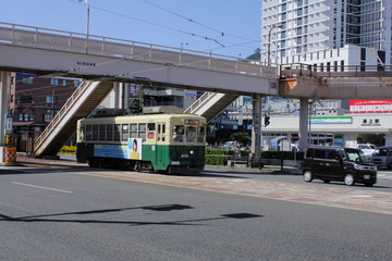 長崎の路面電車のイメージカット