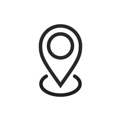 Pin Location Mark Sign Icon Vector Illustration