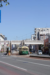 Fototapeta na wymiar 長崎の路面電車のイメージカット