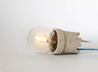 light bulb isolated on white background