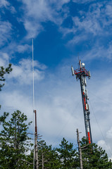 Obraz premium Antenna and lightning rod