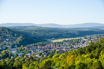 City view of Bad Kissingen in Bavaria Germany