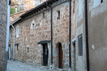 Empty Street; Orbaneja del Castillo; Burgos