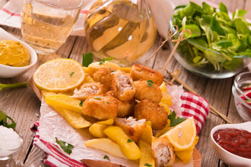 Fish and chips.