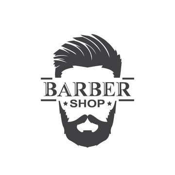 Barberman icon. barber shop modern logo