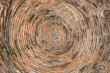 Fototapeta premium Detail from the castle. stone detail. At Sigacik.