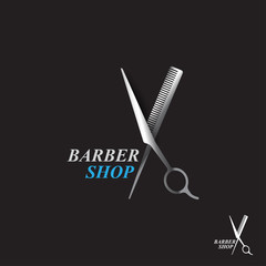 Scissors icon. barber shop. modern design. vector illustration