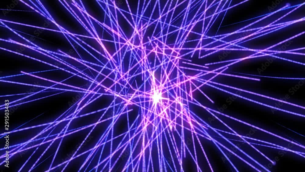 Poster technology loop line futuristic speed of light explosion in galaxy motion background. 4k colorful cr
