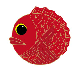 おめでたい　鯛のイラスト