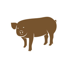 Pork Logo Design Vector. Template Illustration. Icon Symbol