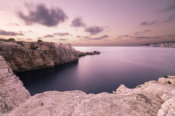 sunset over the sea