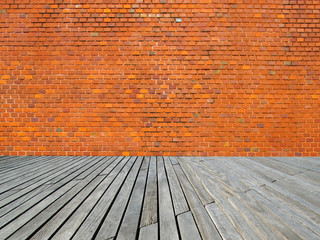 old room with brick wall