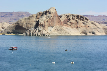 Ansicht von der See der Glen Canyon Dam