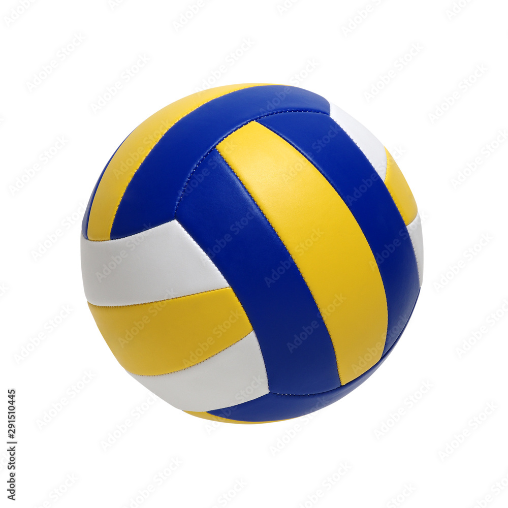 Wall mural volleyball ball on white