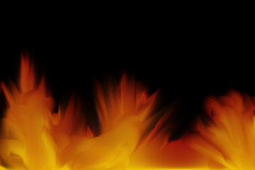 Fototapeta premium Hot Fire in the Night