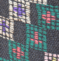 knitted fabric detail with pattern on the background