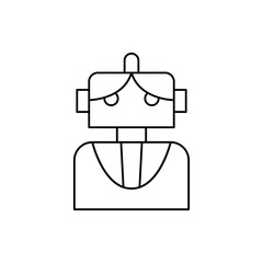 Robotic technology man icon. Element of robotic icon
