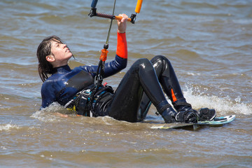 Kite-Surferin in Action