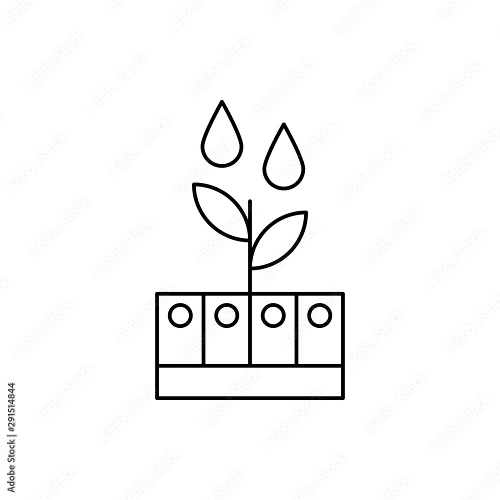 Poster robotic technology spout drop icon. element of robotic icon