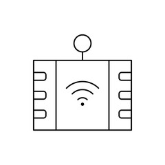 Robotic technology atm wifi icon. Element of robotic icon