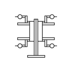 Robotic technology machine icon. Element of robotic icon