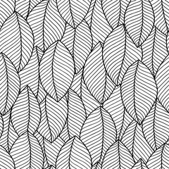 Fototapeta na wymiar Leaves coloring book pages. Hand drawn artwork.