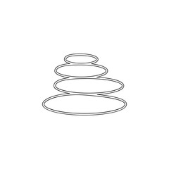 stone therapy outline icon. Element of spa for mobile concept and web apps icon. Outline, thin line icon for website design and development, app development