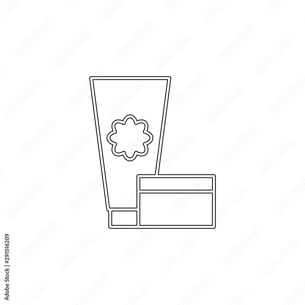 Poster cream outline icon. element of spa for mobile concept and web apps icon. outline, thin line icon for