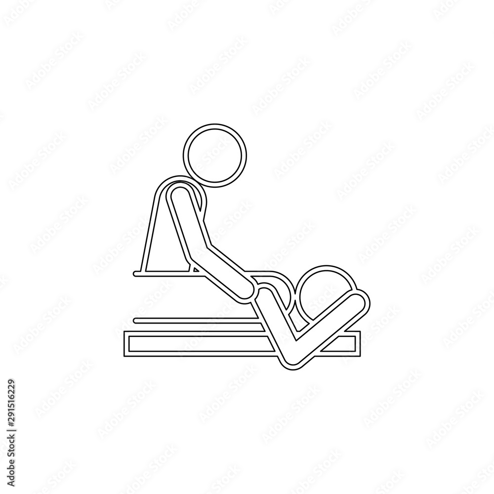Poster massage outline icon. element of spa for mobile concept and web apps icon. outline, thin line icon f