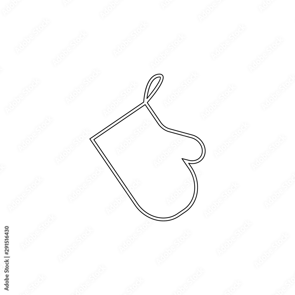Poster glove outline icon. element of spa for mobile concept and web apps icon. outline, thin line icon for