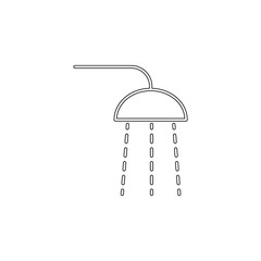 shower outline icon. Element of spa for mobile concept and web apps icon. Outline, thin line icon for website design and development, app development