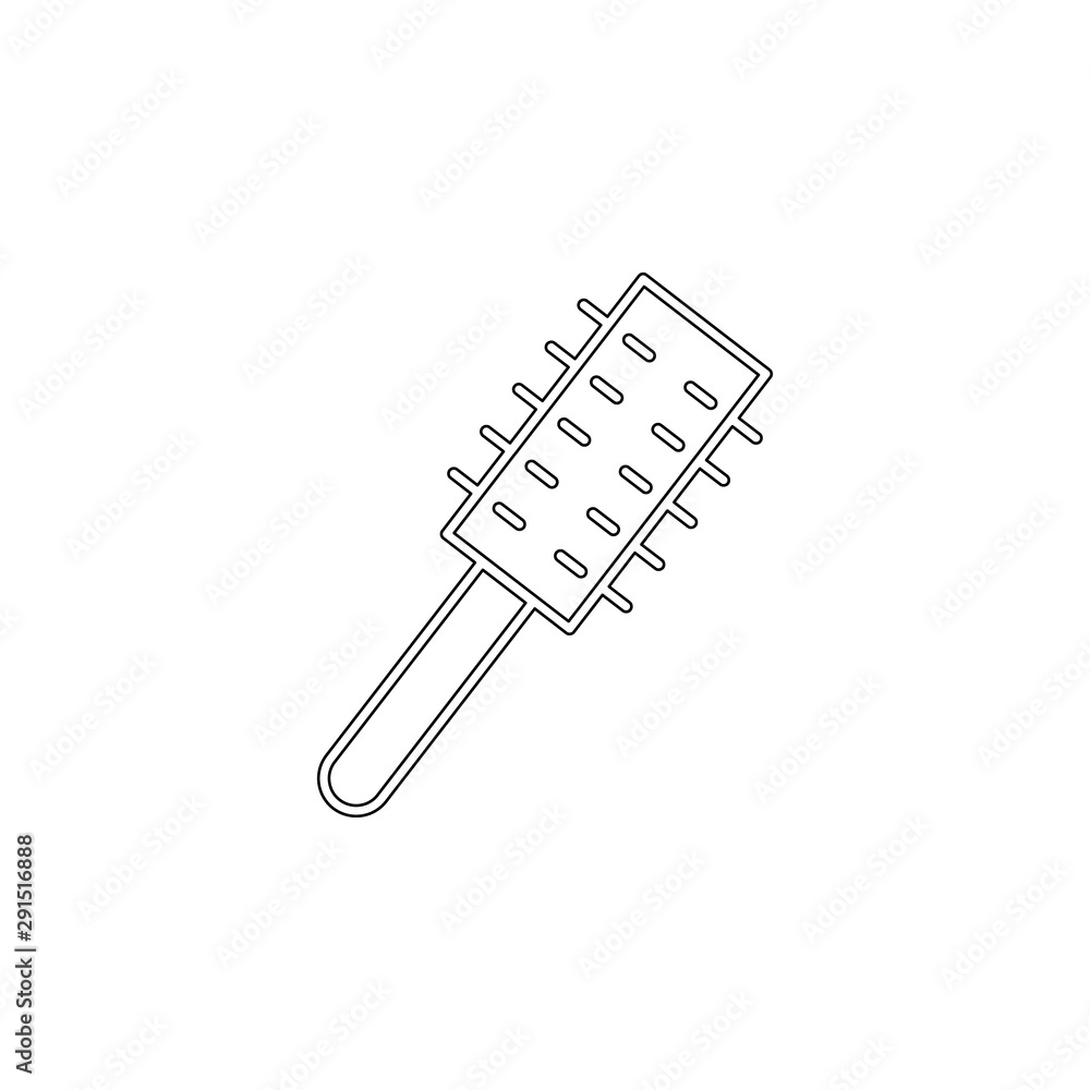 Poster scrubbing brush outline icon. element of spa for mobile concept and web apps icon. outline, thin lin