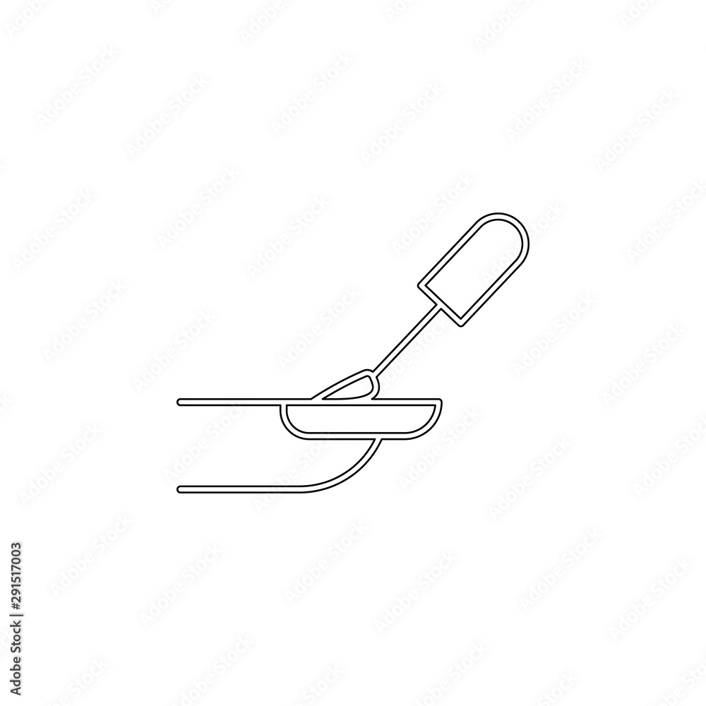 Aufkleber nail polish outline icon. element of spa for mobile concept and web apps icon. outline, thin line ic