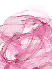 Set digital pink smokes colored on the white background. Trendy fashion design