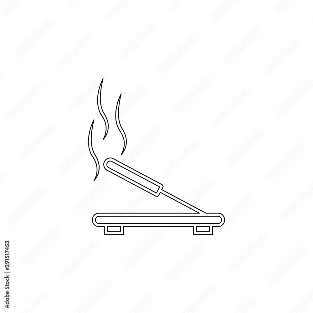 Poster aroma stick outline icon. element of spa for mobile concept and web apps icon. outline, thin line ic
