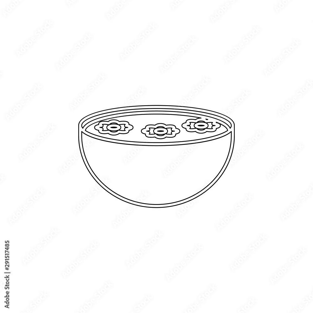 Poster bathroom for outline icon. element of spa for mobile concept and web apps icon. outline, thin line i