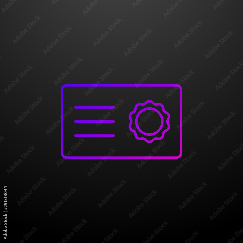 Poster certificate nolan icon. elements of succes and awards set. simple icon for websites, web design, mob